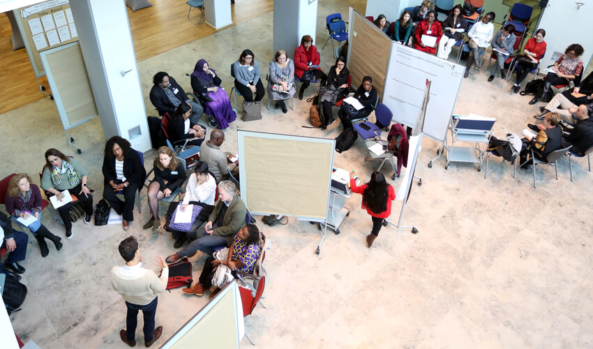 Conference participants at the Poster Sessions